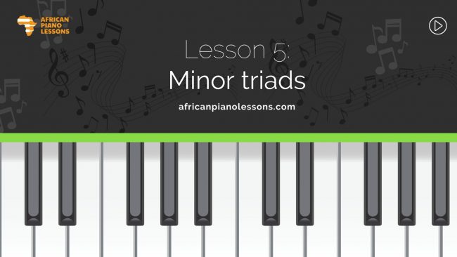 How to play minor triads