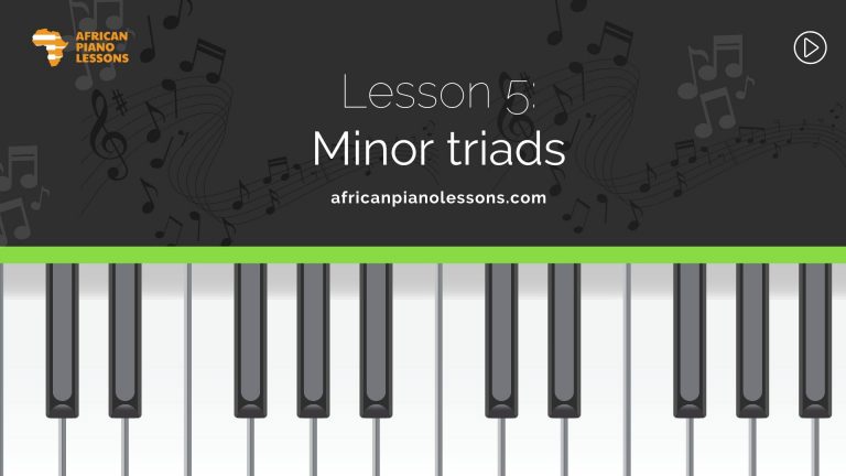 How to play minor triads
