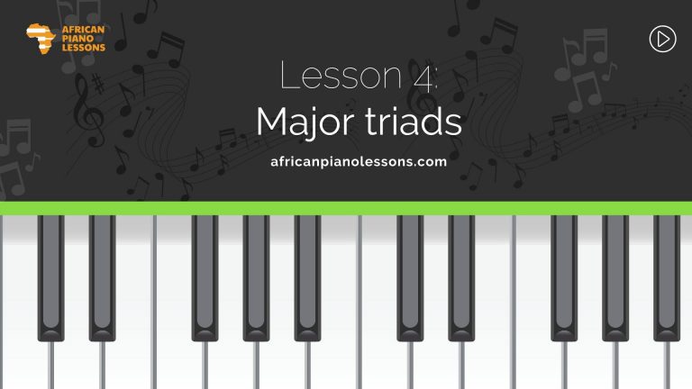 How to play major triads